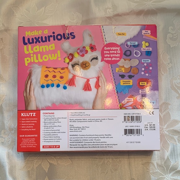 Mini Pom-Pom Pets and Furry Llama Pillow Activity Kits - Picture 5 of 5